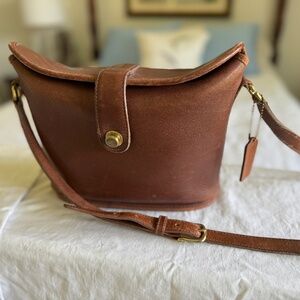 Coach Nottingham Vintage Leather Binocular Crossbody Bag - Vintage Purse